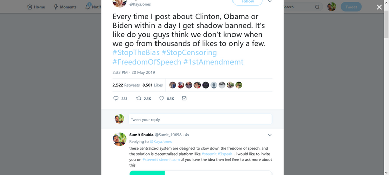 Screenshot_2019-06-06 Kaya Jones on Twitter Every time I post about Clinton, Obama or Biden within a day I get shadow banne[...].png